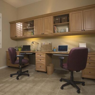 Office Design with Candlelight Recessed Panels